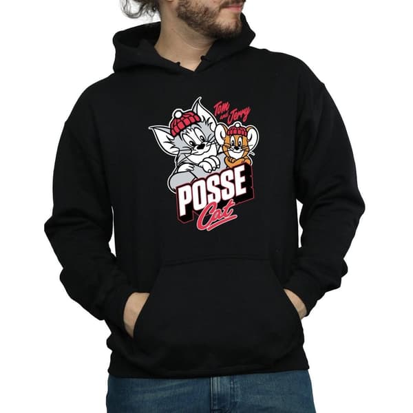 Tom And Jerry Posse Cat-hoodie för män