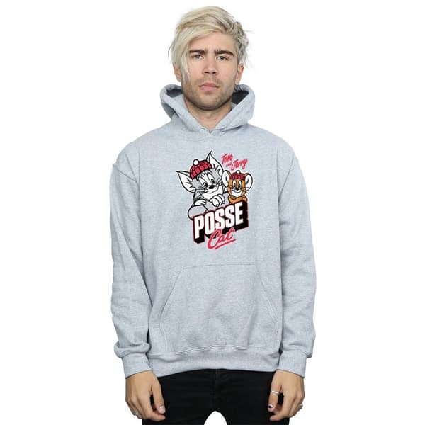 Tom And Jerry Posse Cat-hoodie för män