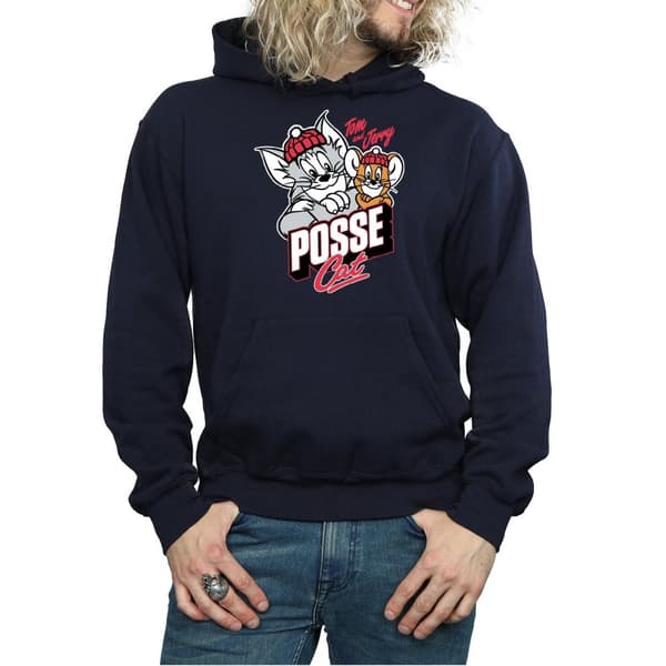 Tom And Jerry Posse Cat-hoodie för män