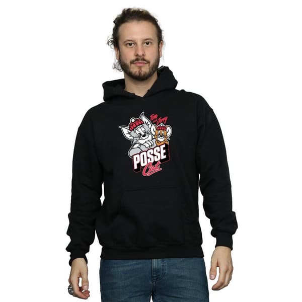 Tom And Jerry Posse Cat-hoodie för män