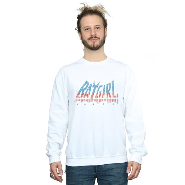 DC Comics Mens Batgirl American Logo Sweatshirt