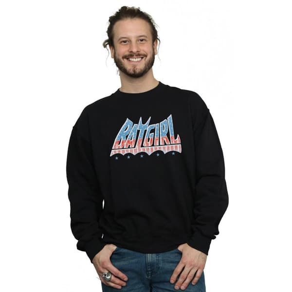 DC Comics Mens Batgirl American Logo Sweatshirt