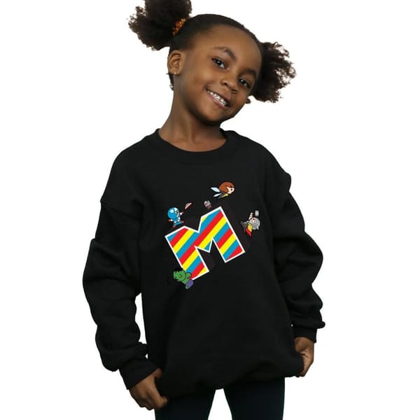Marvel Girls Kawaii M Is For Marvel Sweatshirt