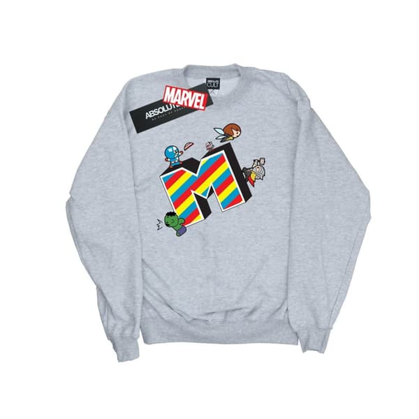Marvel Girls Kawaii M Is For Marvel Sweatshirt
