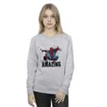 Miniatyrbild 3 av 4: Marvel Dam/Tjej Spider-Man Amazing Sweatshirt