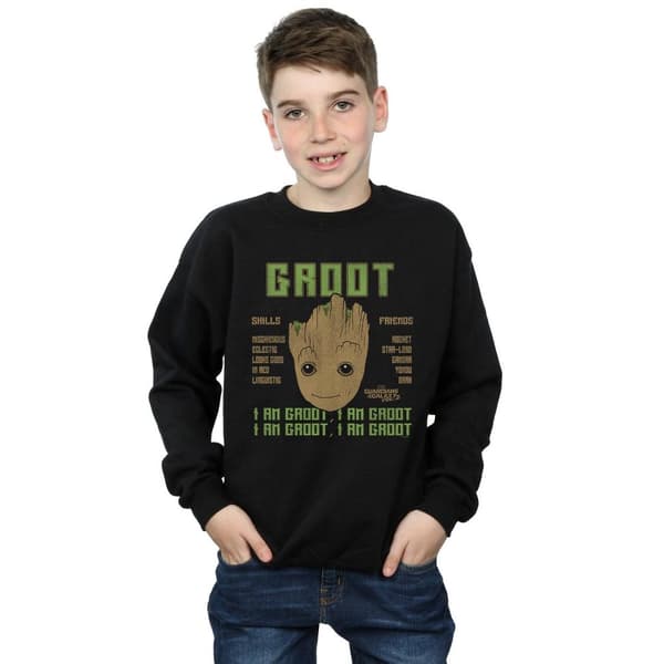 Marvel Boys Guardians Of The Galaxy Vol. 2 Groot Skills Sweatshirt