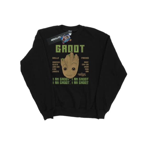 Marvel Boys Guardians Of The Galaxy Vol. 2 Groot Skills Sweatshirt