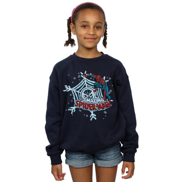 Marvel Girls Spider-Man Christmas Sweatshirt