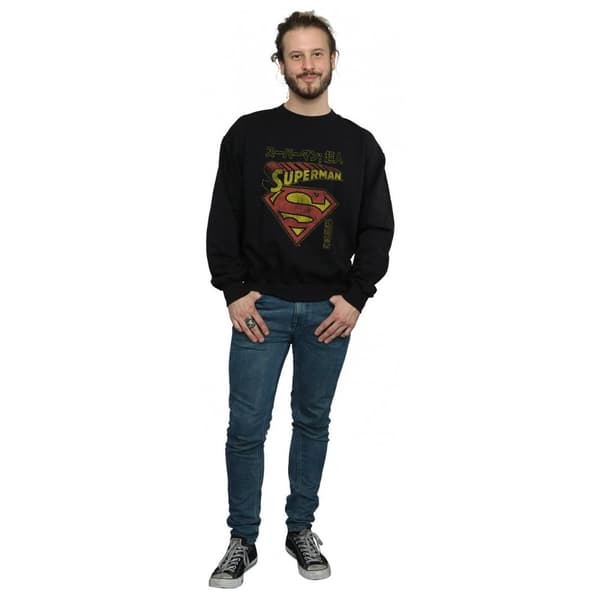DC Comics Mens Superman Shield Sweatshirt