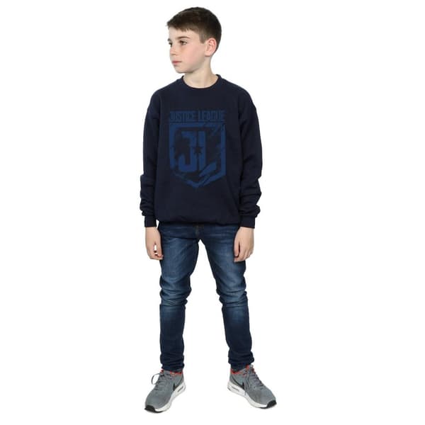 DC Comics Pojkar Justice League Movie Indigo Logo Sweatshirt