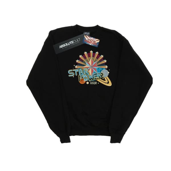 Marvel Mens Captain Marvel Star Power Sweatshirt