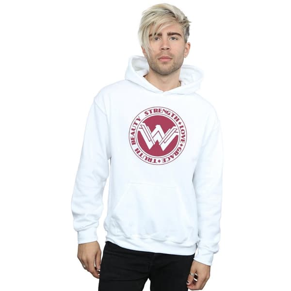 DC Comics Herr Wonder Woman Skönhet Styrka Kärlek Hoodie