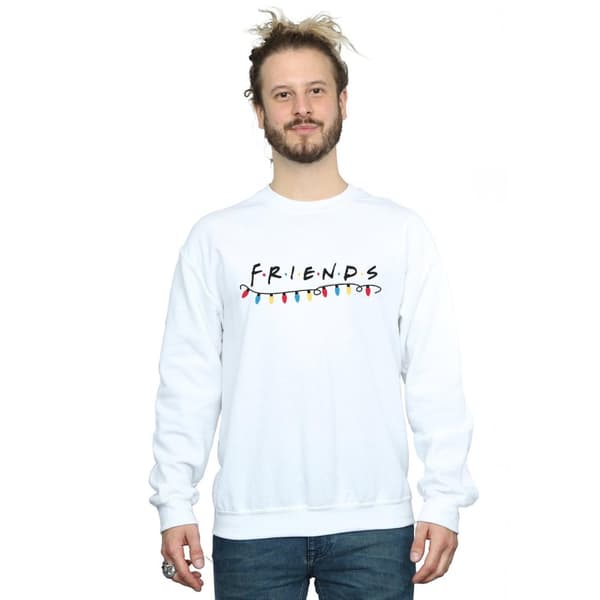 Friends Mens Christmas Lights Sweatshirt