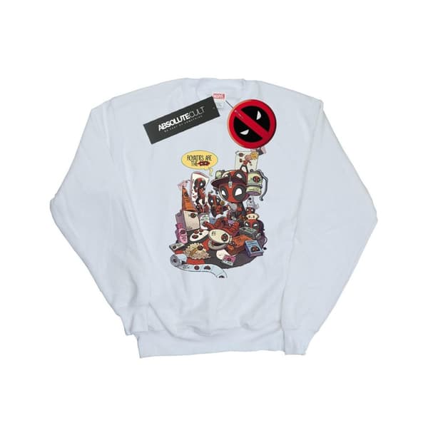 Marvel Mens Deadpool Merchandise Royalties Sweatshirt