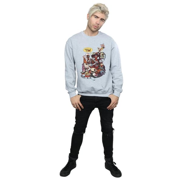 Marvel Mens Deadpool Merchandise Royalties Sweatshirt