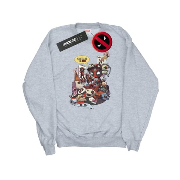 Marvel Mens Deadpool Merchandise Royalties Sweatshirt