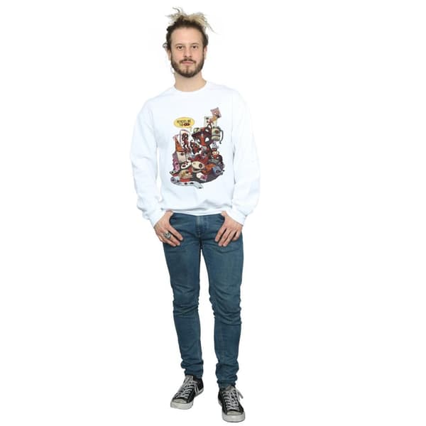 Marvel Mens Deadpool Merchandise Royalties Sweatshirt