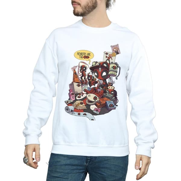 Marvel Mens Deadpool Merchandise Royalties Sweatshirt