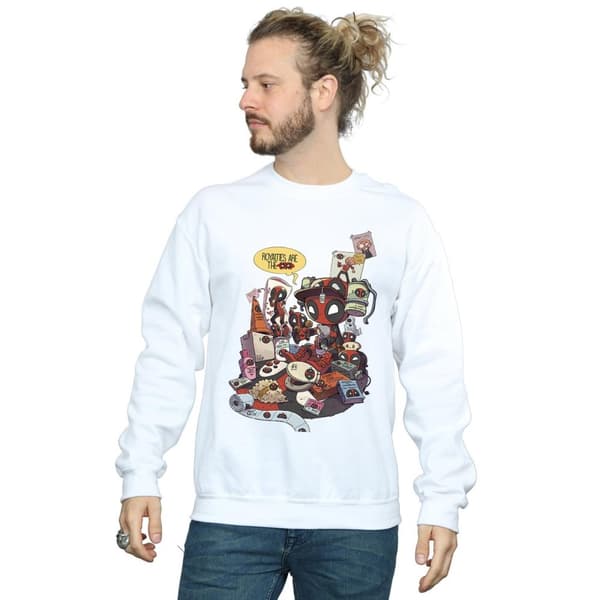 Marvel Mens Deadpool Merchandise Royalties Sweatshirt