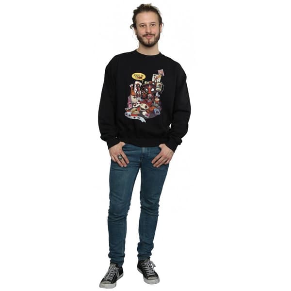Marvel Mens Deadpool Merchandise Royalties Sweatshirt