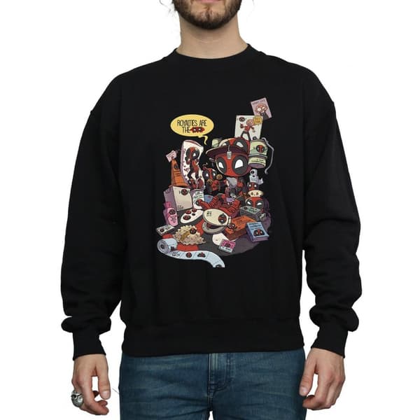 Marvel Mens Deadpool Merchandise Royalties Sweatshirt