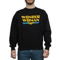 Miniatyrbilde 3 av 5: DC Comics Mens Wonder Woman Text Logo Sweatshirt
