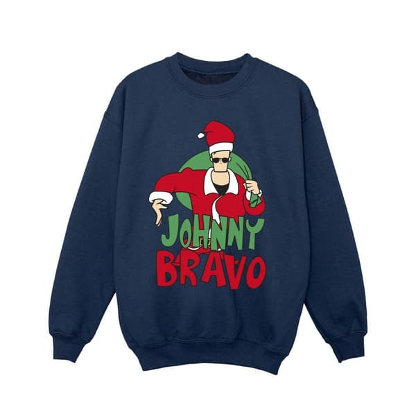 Johnny Bravo Girls Johnny Christmas Sweatshirt