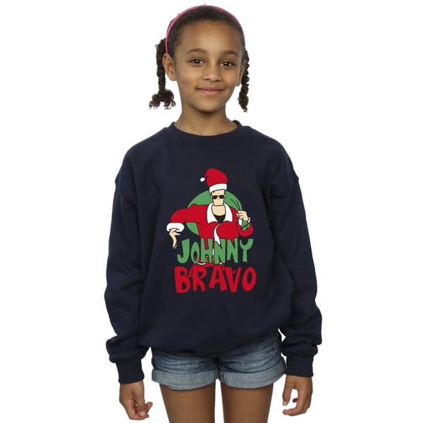Johnny Bravo Girls Johnny Christmas Sweatshirt