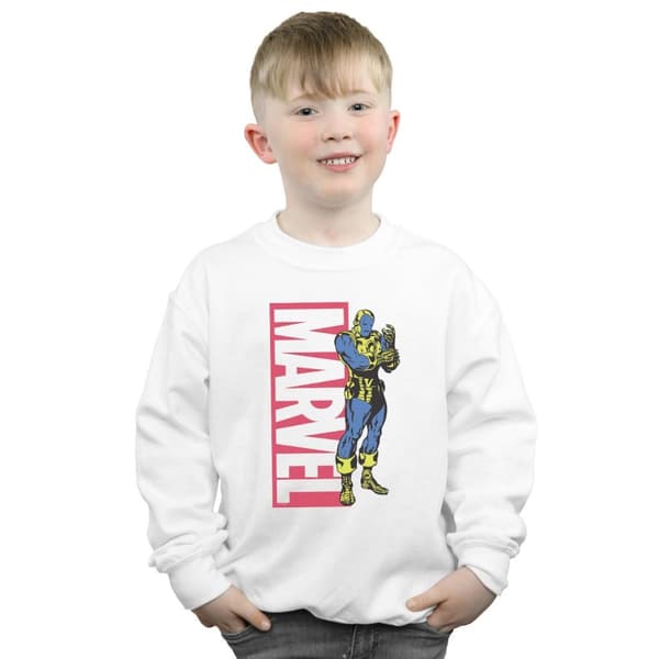 Marvel Boys Iron Man Pop Profile Sweatshirt