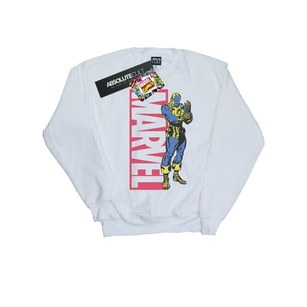 Marvel Boys Iron Man Pop Profile Sweatshirt
