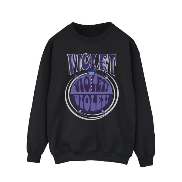 Willy Wonka Mens Violet Turning Violet Sweatshirt
