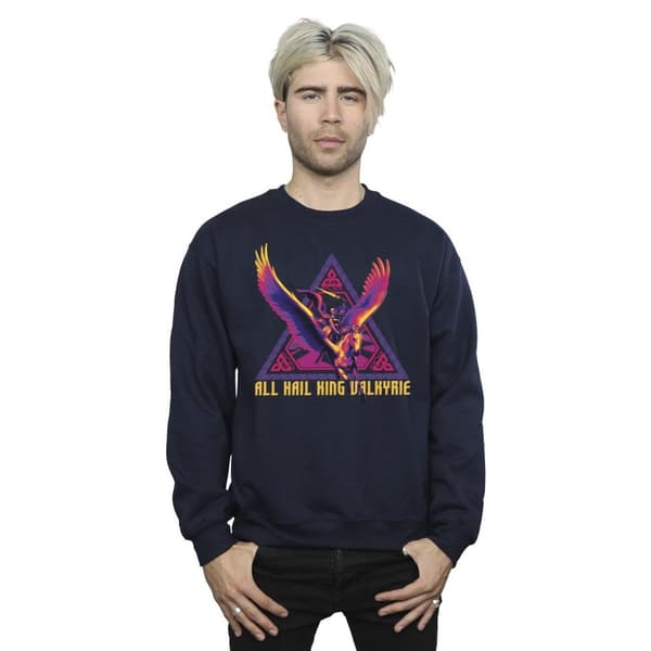 Marvel Mens Thor Love And Thunder All Hail Valkyrie Sweatshirt