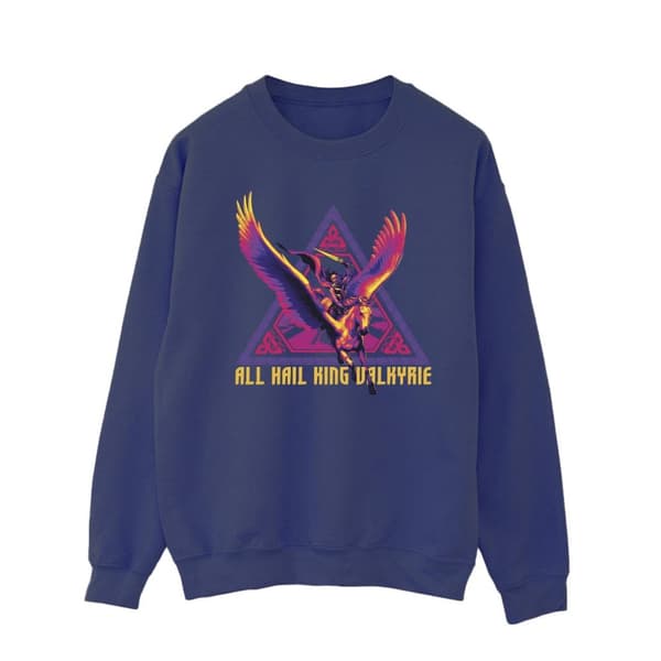 Marvel Mens Thor Love And Thunder All Hail Valkyrie Sweatshirt