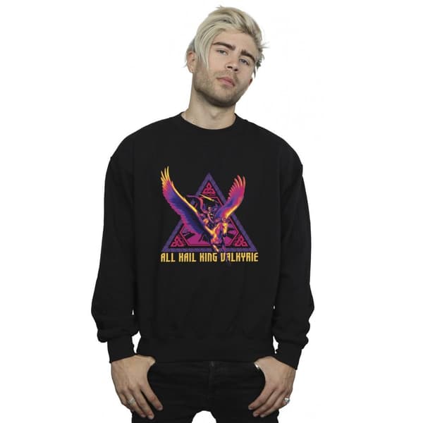 Marvel Mens Thor Love And Thunder All Hail Valkyrie Sweatshirt