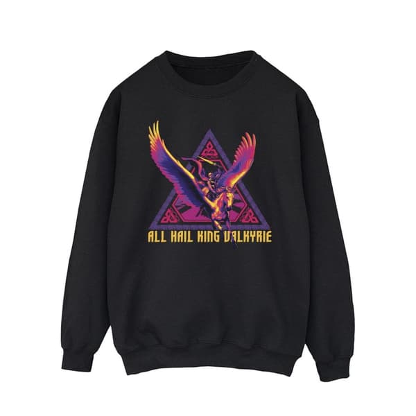 Marvel Mens Thor Love And Thunder All Hail Valkyrie Sweatshirt