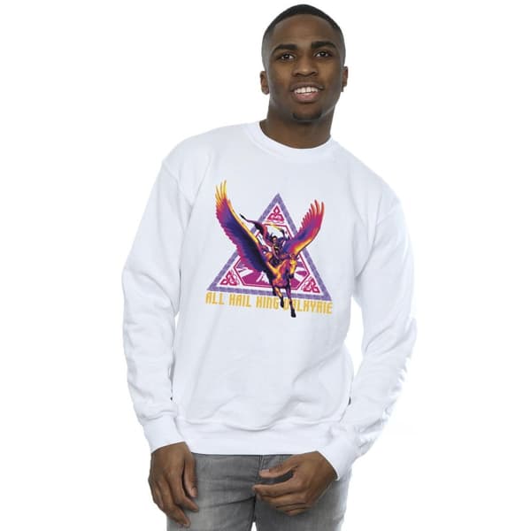 Marvel Mens Thor Love And Thunder All Hail Valkyrie Sweatshirt