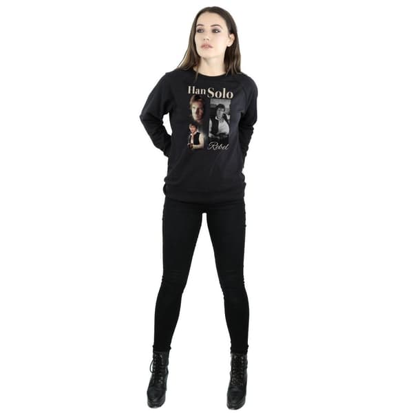 Star Wars Han Solo - Sweatshirt i 90-talsstil, dam/dam