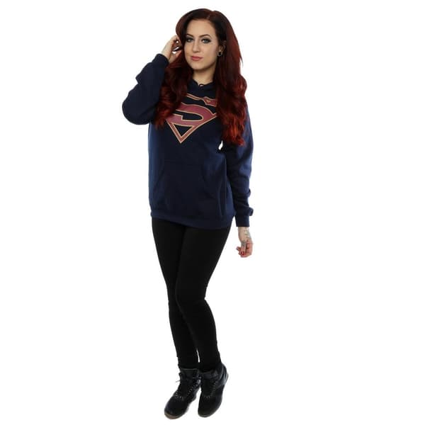DC Comics Womens/Ladies Supergirl Logo Hoodie