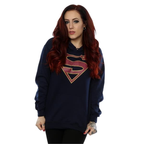DC Comics Womens/Ladies Supergirl Logo Hoodie