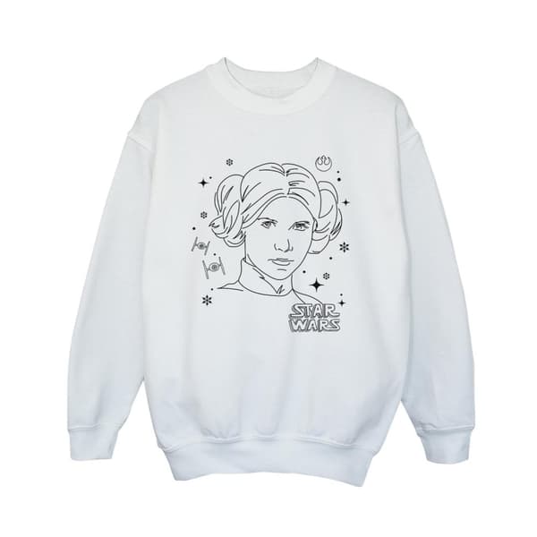Star Wars Boys Episode IV: A New Hope Leia Christmas Sketch Sweatshirt