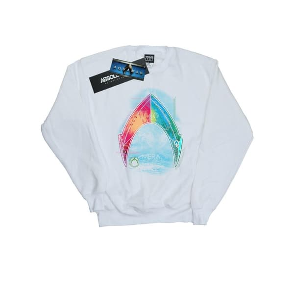 DC Comics Mens Aquaman Mera Logo Sweatshirt