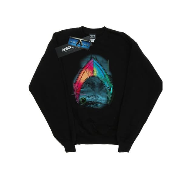 DC Comics Mens Aquaman Mera Logo Sweatshirt