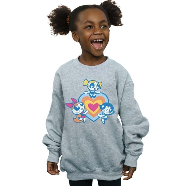 The Powerpuff Girls Girls Heart Group Sweatshirt
