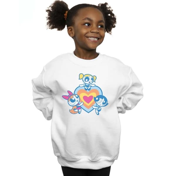 The Powerpuff Girls Girls Hjärtgrupp Sweatshirt
