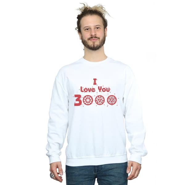 Marvel Mens Avengers Endgame I Love You 3000 Circuits Sweatshirt