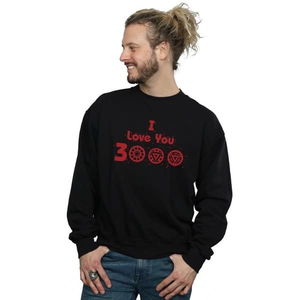 Marvel Mens Avengers Endgame I Love You 3000 Circuits Sweatshirt