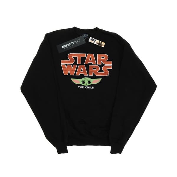 Star Wars Mens The Mandalorian The Child Sunset Sweatshirt Black 3XL