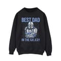Miniatyrbilde 1 av 3: Star Wars Mens Mandalorian Best Dad Galaxy Sweatshirt
