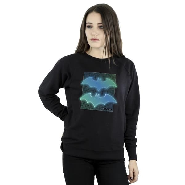 DC Comics Dam/Tjej - Batman - Sweatshirt med rutnät och gradient