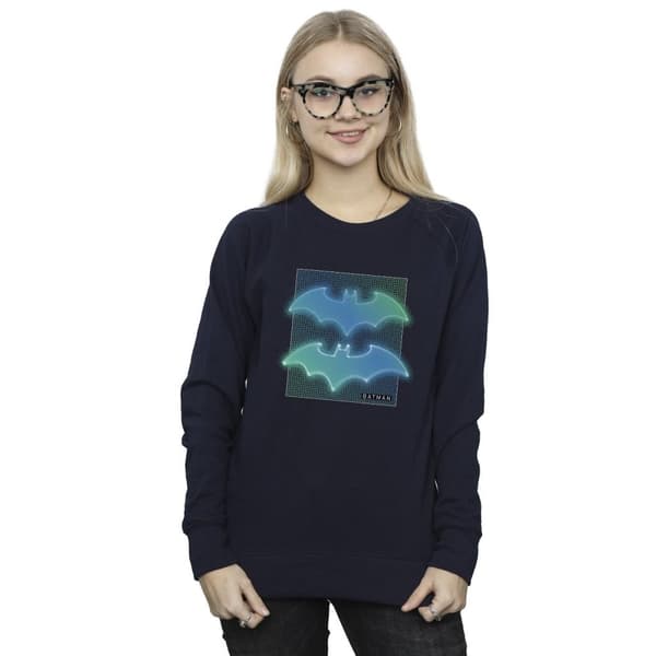 DC Comics Dam/Tjej - Batman - Sweatshirt med rutnät och gradient